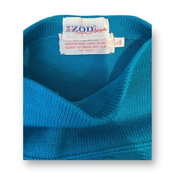 IZOD Girls Vintage Sweater Size Large 14 - Picture 3 of 4